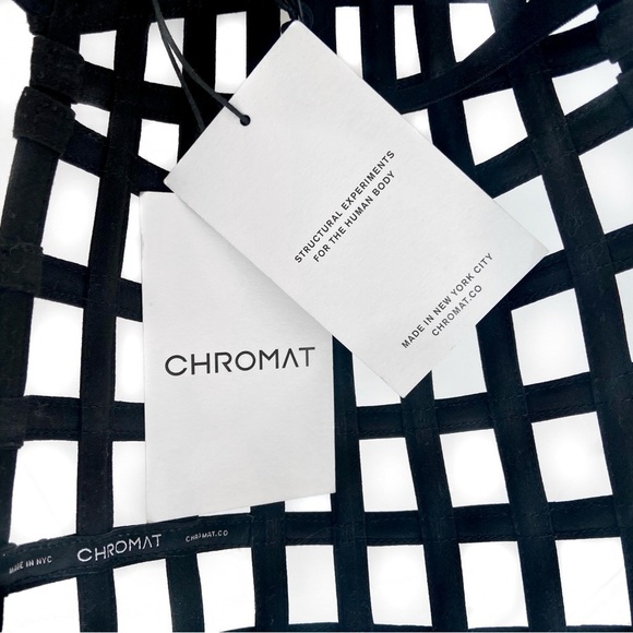 CHROMAT Extended Grid Cage Visor Face mask Tech-Royal SS15 Collection main image 5